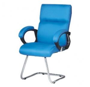433 Sky Blue Claro Visitor Chair With Fix Frame