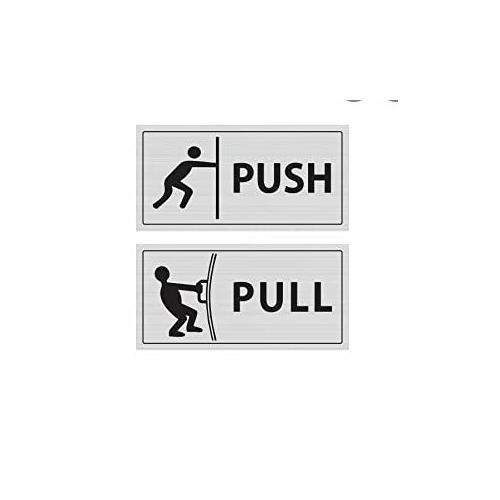 Push & Pull Signage (size : - 5 Inches X 2 Inches)