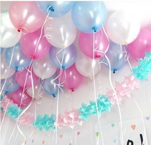 Blue Round Balloon Pack of 50 pcs