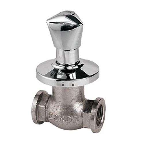 Jaquar ESSCO TRF 553 Flush Cock With Wall Flange 25mm Size With Plain Knob