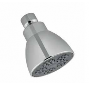 Jaquar Essco Diamond Shower 65mm Round Shape Single Flow ABS Body Chrome Plated With Gray Face Plate With Rubit Cleaning System, EOS-538RB