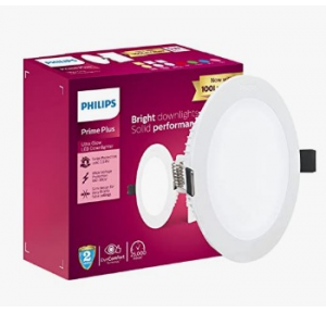 Philips 5W Round AP Plus Ultra Glow LED DL Recessed LED Panel Ceiling Light (Cool Day Light) 6500K
