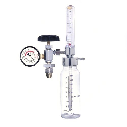 Oxygen Flow Meter With Rota Meter & Humidifier Bottle
