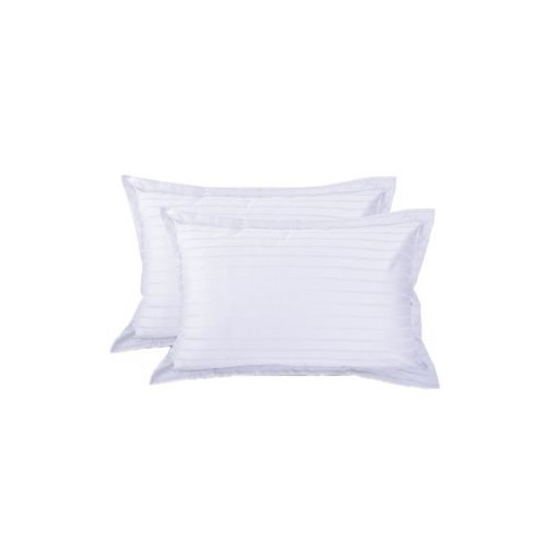 Pillow Cotton Cover 200-220 TC, 18x27 Inch, White
