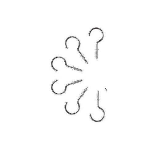 Jaset Alloy Steel Heavy Duty Steel Cup Ceiling J Hook Holder (2 Inches) - Pack of 10 Pcs