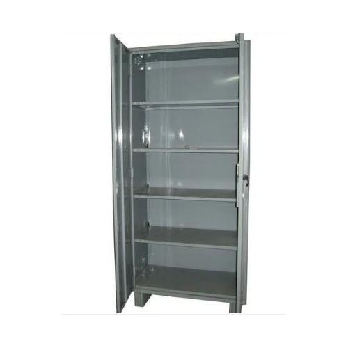 Mild Steel Plain Cupboard With 5 Shelves With Adjustable Shelves, 24 Guage , Size - 78 X 36 X 18 Inch, Thickness - 0.8mm