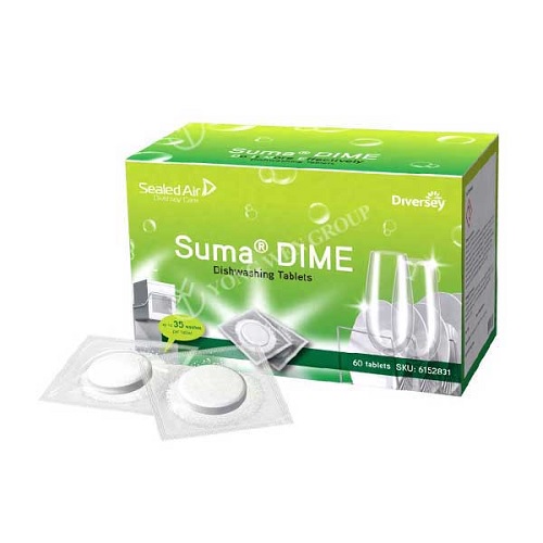 Diversey Suma Dime Diswashing Tablets, 60x(60+20) gm