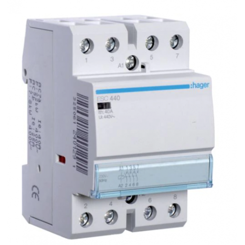 Hager Contactors 4P 40A 4 NO , ESC440