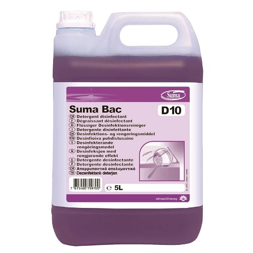 Diversey Suma Bac D10 Detergent Disinfectant, 5 Ltr