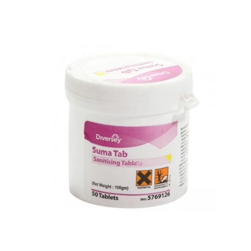 Diversey Suma Tab D4 Sanitising Tablets, 100 gm