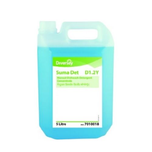 Diversey Suma Det D1.2 Y Manual Dishwashing Detergent, 5 Ltr