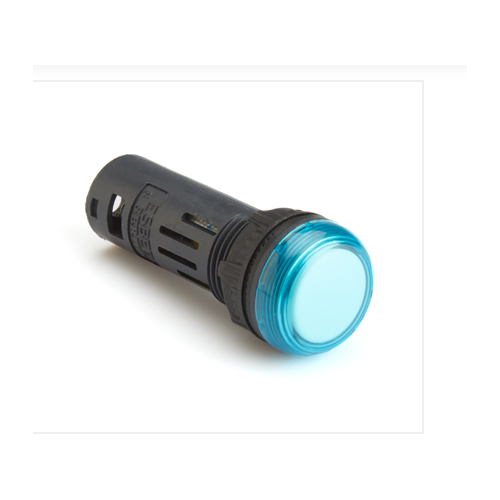 Esbee Gen Next LED Indicator Dia 16mm, 110 VAC/DC, Blue