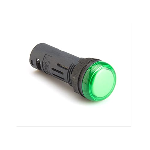 Esbee Gen Next LED Indicator Dia 16mm, 110 VAC/DC, Green