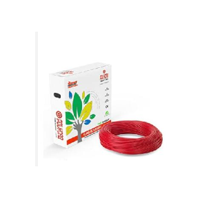 Polycab 4 Sqmm Single Core FR PVC Insulated Flexible Cable, 100 Mtr (Red, Black And Yellow)