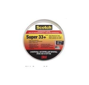 3M Super 33+ Scotch Vinyl Electrical Tape Black 3/4Inch x 66Inch