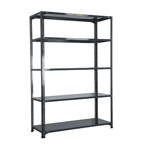 MS Heavy Slotted Angle Rack 5 Shelf, 18 Gauge Shelves,14 Gauge Angles, Size - 7 x 4 x 2 Feet