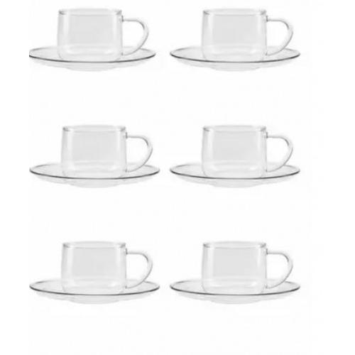 Borosil Classic Cup and Saucer Set,White, HT12CS14CSC1, HT12CS14CSC1, 1 pcs