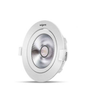 Wipro Garnet 9W Warm White COB Downlight, D320927