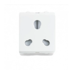 MK Honeywell 6A Round Pin Socket Outlet ISI Marked (Module - 2M)-W26428