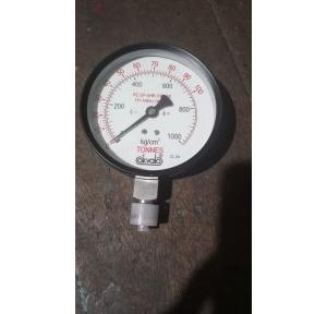 Akvalo Commercial Gauge 3/8 BSP(m), 4 Inch