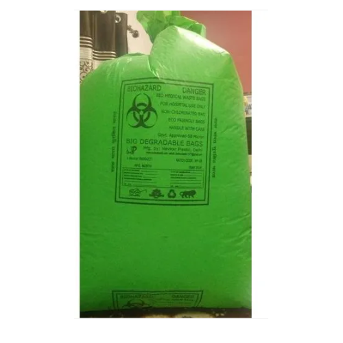 Navkar Garbage Bag 32X42 Inch (Bio Degradable)-51 Micron, Color - Green, Per 1 Kg