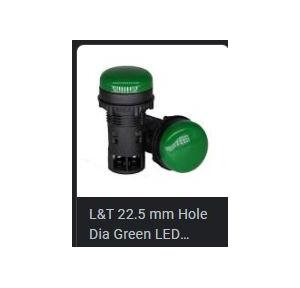 L&T Indicator 220 V LED, Green