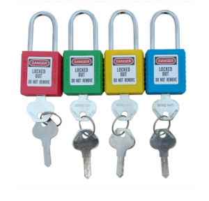 Asian Loto OSHA Safety Padlock - With Metallic Insulative Shackle - Different key 38-40MM, ALC-OLPL-D