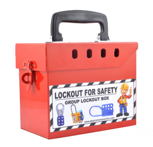 Asian Loto Group Lock Box For Lockout Tagout With 16 Holes  10.43 X 6.06 X 4.33 Inches  ALC-LGBB