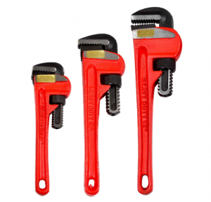 Pipe Wrench Set, 12, 18 And 24 Inch