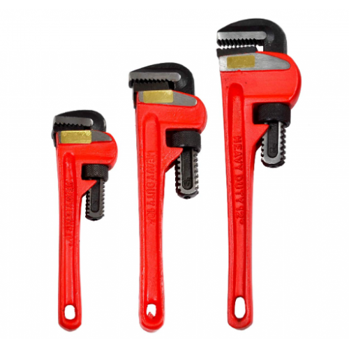 Pipe Wrench Set, 12, 18 And 24 Inch