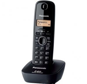 Panasonic Black Cordless Landline Phone KXTG 3411