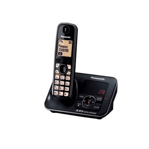Panasonic Black Cordless Digital Landline Phone KXTG-3721SX