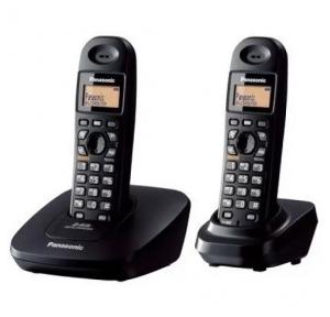Panasonic Black Cordless Combo Landline Phone KXTG 3612