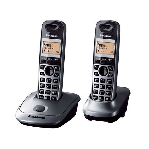 Panasonic Cordless Double Handset Speaker Phone With Caller ID KXTG-3552
