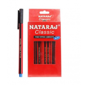 Nataraj Ball Pen Classic Use & Throw Blue Pack of 20