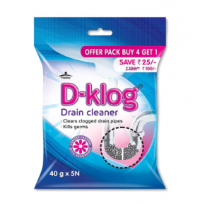 Pidilite D-Klog Drain Cleaner 40 Gm (Pack Of 2)