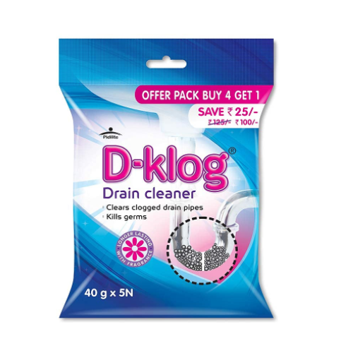 Pidilite D-Klog Drain Cleaner 40 Gm (Pack Of 2)
