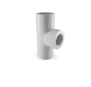Finolex 2Â½ Inch White U-PVC Solvent Joint Tee ASTM IS2467