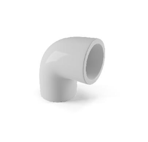 Finolex 2Â½ Inch White U-PVC Solvent Joint Elbow ASTM IS2467