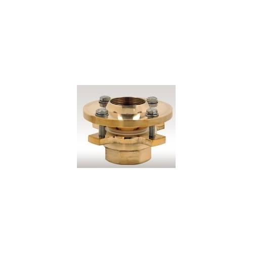 Brass FountainÂ Nozzle Adjustable Flange 1 inch