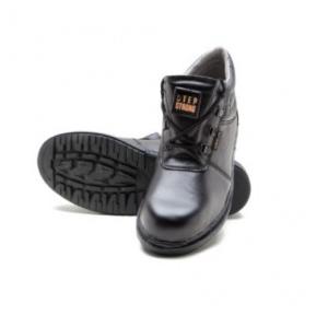 Step Strong Delta Black Steel Toe Safety Shoe, Size: 10