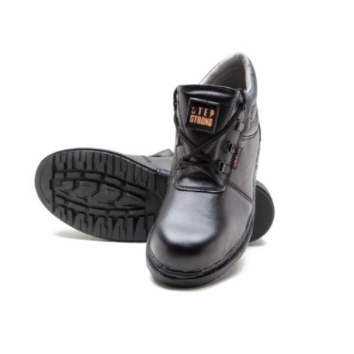 Step Strong Delta Black Steel Toe Safety Shoe, Size 9