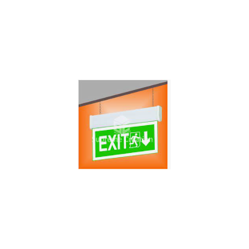 LED Exit Signage On Single Side Feasibility, Size:12X 5.5 Inch, 5Mm, 4 Hrs Battery Backup