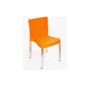 Plastic Cafe Chair With SS leg,  Seating Platform 16 Inch Approx,  Height:18 Inch