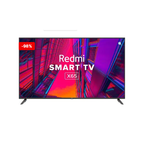 Redmi 164 cm (65 inches) 4K Ultra HD Android Smart LED TV X65, L65M6-RA (Black)