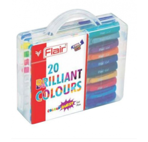 Flair Brilliant Color Burst Gel Pen, pack of 12 pcs