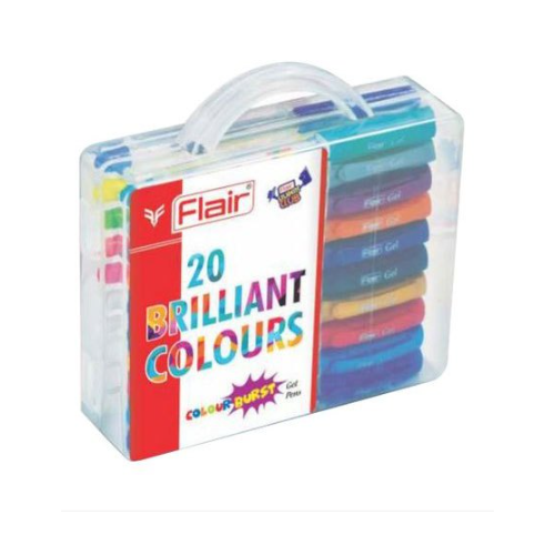 Flair Brilliant Color Burst Gel Pen, pack of 12 pcs