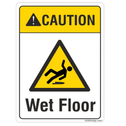 Floor Area Signage, Size -  600 x 150 mm