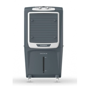 Crompton Gale DAC Desert Air Cooler 90L With Everlast Pump 4-Way Air Deflection And Honeycomb Pads Grey