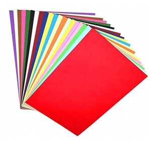Origami Folding Lucky Wish Paper 100 pcs Color Sheets (10 Sheets each color ), Size A4